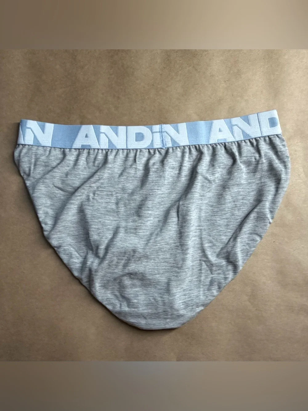 Andrew Christian BFD Men's Brief Underwear Gray/Blue Size SMALL